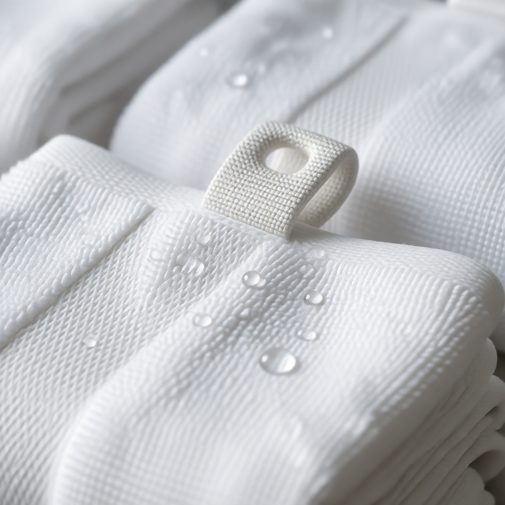 8-Pack of Reusable Terry Kitchen Towels with Hanging Loop